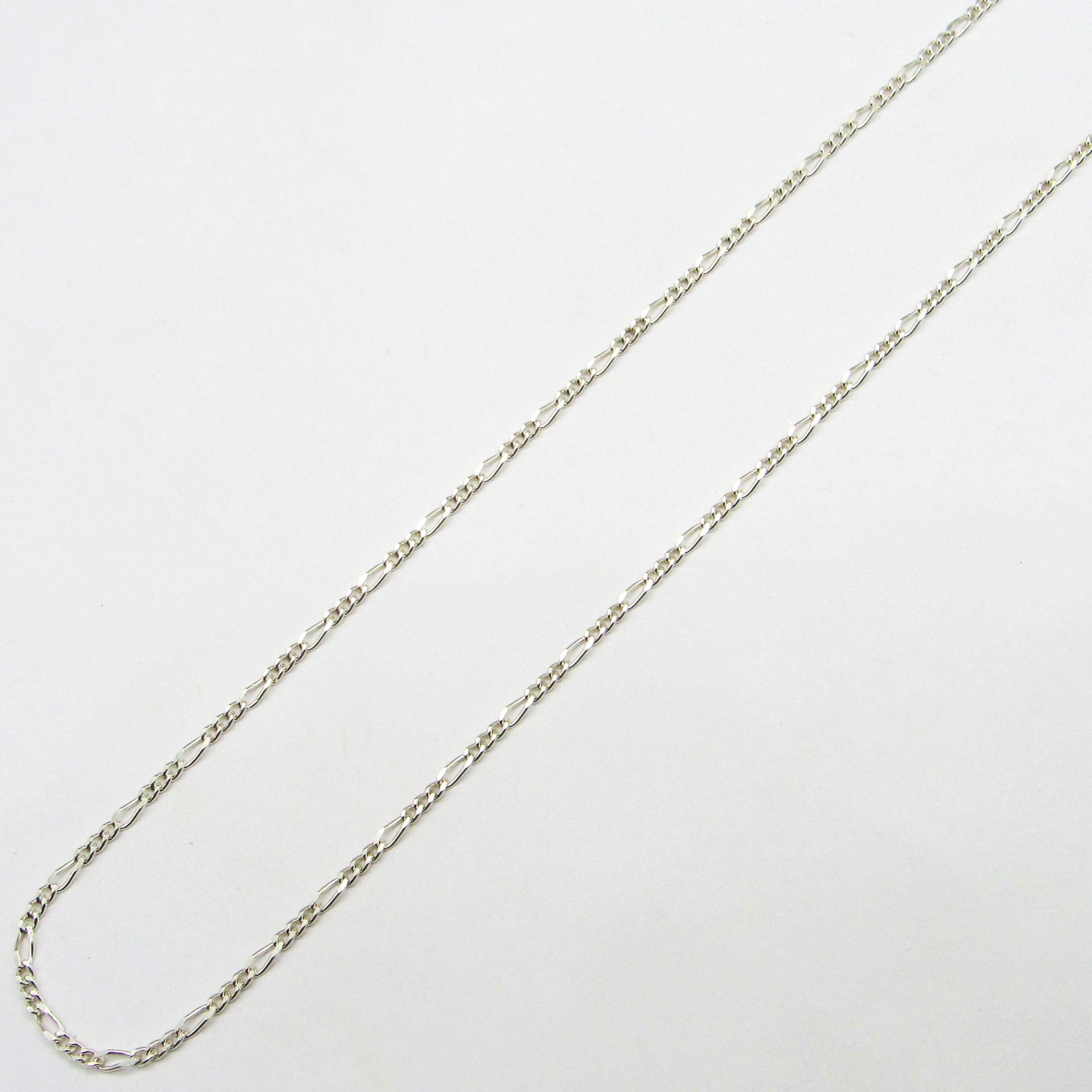 CADENA FIGARO 0.50x60CM /PLATA